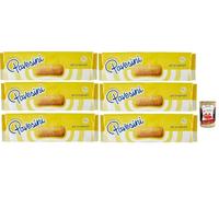 Italian Gourmet bundle, Pavesini Lot 6 x 200 g Biscuits Savoiardi Italiens - Idéal Tiramisù & Desserts, Biscuit Légèrement Sucré, Parfait Café/Thé, Format Économique 1,2 kg + Italian Gourmet Polpa