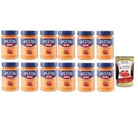 Italian Gourmet Bundle Pesto alla Calabrese 12 x 190 g, sauce pesto italienne aux poivrons et ricotta, 2,28 kg, sans gluten, prête à l’emploi pour pâtes, bruschettas + Italian Gourmet Polpa