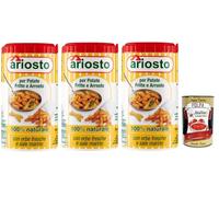 Italian Gourmet Bundle pour Ariosto Mélange d'épices pour pommes de terre frites et frites, 3 x 80 g, herbes naturelles et sel de mer, épices de cuisine italienne classique + polpa gourmet italien