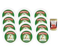 Italian Gourmet Bundle pour Borotalco - Crème Vellutante 12 x 150 g - Crème pour le corps au parfum classique pour un soin doux et velouté depuis 1904 + Italian Gourmet polpa