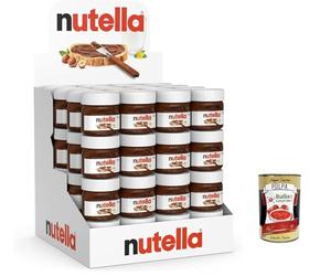 Italian Gourmet Bundle - Présentoir Nutella 64×25 g (Total 1,6 kg) - Mini Pots Individuels Pâte à Tartiner Cacao & Noisettes - Portions Idéales Petit Déjeuner, Bureau, Hôtels + Italian Gourmet Polpa