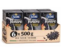 Italian Gourmet Bundle Riz Venere Intégral 6 x 500 g, Riz Noir Italien Étuvé à Grains Moyens, Riche en Fibres, Idéal pour Salades, Poké, Accompagnements et Recettes Gourmet + Italian Gourmet Polpa