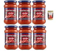 Italian Gourmet Bundle Sauce Amatriciana 6 x 300 g Sauce Tomate Italienne avec Pancetta Format Familial Prête à l’Emploi Cuisine Italienne + Italian Gourmet Polpa
