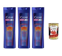 Italian Gourmet Bundle Scalp Supercharge Shampooing 3 x 225 ml avec pulpe | 675 ml de shampooing pour homme, antipelliculaire et 10 protections énergisantes selon l'emballage, avec Italian Gourmet