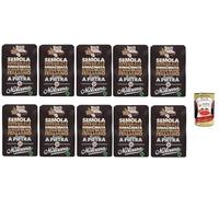 Italian Gourmet Bundle semoule complète de blé dur remoulue 10 x 1 kg, semoule intégrale de blé dur italien moulue sur pierre, farine pour pain pizza pâtes fraîches desserts + Italian Gourmet Polpa