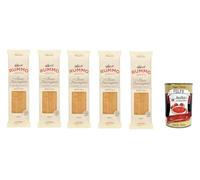 Italian Gourmet Bundle Spaghetti N°3 5 x 500 g, Pâtes Italiennes de Semoule de Blé Dur, Pasta di Gragnano Style, Surface Rugueuse Idéale pour Retenir les Sauces + Italian Gourmet Polpa