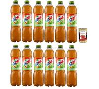 Italian Gourmet Bundle Thé Glacé Pêche Zéro 12 x 1,5 L Boisson Saveur Pêche Sans Sucres Format Familial Grand Stock Rafraîchissant + Italian Gourmet Polpa