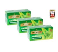 Italian Gourmet Bundle Thé Vert Antioxydant - 3 x 25 Sachets (2g) Infusion Naturelle Bien-Être Quotidien - Italian Gourmet Pulpa 400g