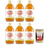 Italian Gourmet Bundle Vinaigre de Cidre avec Mère Naturelle Non Filtré 6 x 500 ml + Italian Gourmet Polpa, Vinaigre de Pomme 100% Pommes Italiennes, Acidité 5%, Sans Gluten, Non Pasteurisé