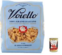 Italian Gourmet Bundle Voiello 10x Pâtes Italiennes Premium 500 g (5 kg) - Fusillo Géant Trafilé au Bronze, Tenue Parfaite à la Cuisson + Italian Gourmet Polpa
