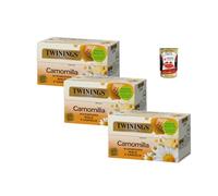 Twinings PZ 20 Camomille aromatisée au miel et à la vanille Lot de 20 sachets de 1,5 g