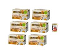 Italian Gourmet Camomille Miel & Vanille 6 x 20 Sachets de 1,5 g - Infusion Douce et Relaxante - Tisane Aromatisée - + Italian Gourmet Polpa de Tomates Italiennes 400 g
