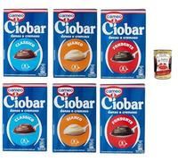 Italian Gourmet Ciobar Chocolat Chaud Dense et Crémeux Assorti - Classique, Blanc et Noir - Préparation pour Boisson Chaude - Pack 6x125g + Italian Gourmet Polpa