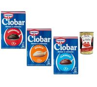 Italian Gourmet Ciobar Chocolat Chaud Épais et Crémeux 3 x 125 g | Assortiment 3 saveurs : Classico, Fondente, Bianco | Boisson chocolatée à préparer avec lait, style dessert + Italian Gourmet Polpa