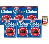 Italian Gourmet Ciobar Chocolat Chaud Noir Fondant 3x115g, boisson chocolatée italienne intense, texture épaisse et crémeuse, cacao riche, à préparer avec lait ou eau, idéal hiver