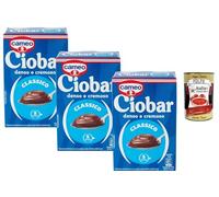 Italian Gourmet Ciobar Classico Chocolat Chaud Épais & Crémeux - Préparation Boisson Cacao Style Bar Italien, Lot de 3 + Italian Gourmet Polpa