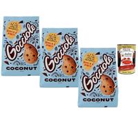 Italian Gourmet Cookies Italiens Gocciole Coconut Pavesi - Biscuits à la noix de coco et pépites de chocolat, spécialité italienne pour petit-déjeuner et goûter, lot 3 x 320 g + Italian Gourmet Polpa