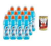 Italian Gourmet Cool Blue 12 × 50 oisson rafraîchissante avec minéraux pour l'hydratation et l'énergie, parfaite pour l'entraînement et le fitness, Italian Gourmet Polpa