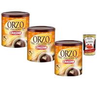 Italian Gourmet - Crastan - Boisson Soluble d’Orge Italienne, Orzo Instantané Torréfié, Alternative au Café, Lot de 3 x 120 g (360 g) + Italian Gourmet Polpa