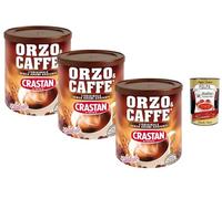 Italian Gourmet - Crastan - Boisson Soluble Orge & Café, Mélange Orzo e Caffè Instantané, Sans Arômes Ajoutés, Lot de 3 x 120 g (360 g) + Italian Gourmet Polpa