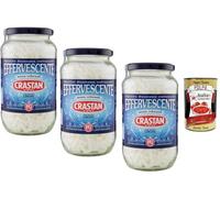 Italian Gourmet - Crastan - Effervescent Digestif au Citron Sans Colorants Boisson Effervescente Rafraîchissante 3 x 100 g Italian Gourmet Polpa