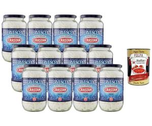 Italian Gourmet - Crastan - Effervescent Digestif au Citron Sans Colorants Boisson Effervescente Rafraîchissante Lot de 12 x 100 g Italian Gourmet Polpa