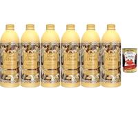 Italian Gourmet Crème de bain Vanille et gingembre 6 x 500 ml 3 l + pulpe | 6 x 500 ml de crème de bain aromatique à la vanille et au gingembre de Madagascar, 3 l au total dans un format de