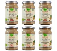 Italian Gourmet Crème de Noisettes Blanche 6 x 250 g, Pâte à Tartiner Blanche Sans Huile de Palme, Crème Noisette Cacao au Lait, Tartines Petit Déjeuner Desserts Goûter, Lot 1,5 kg