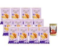 Italian Gourmet Croissants Bauli à la Crème - Lot 12 x 300 g - Croissants Moelleux Fourrés à la Crème Vanille, Goûter & Petit Déjeuner, Format Familial à Partager, Snack Sucré + Italian Gourmet Polpa