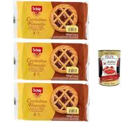 Italian Gourmet Crostatine Sans Gluten Fourrées Crème Noisette et Cacao 3 x 152 g, 12 Portions Individuelles, Biscuits Pâtissiers Sans Huile de Palme, Snack Sans Gluten + Italian Gourmet Polpa