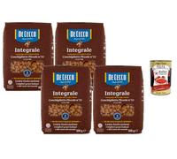 Italian Gourmet De Cecco Conchigliette Integrali N°53 4 x 500g + Polpa