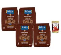 Italian Gourmet De Cecco Farfalle Integrali N°93 4 x 500g + Polpa