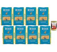 Italian Gourmet De Cecco Mezze Penne Rigate N°141 8 x 500g + Polpa