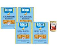 Italian Gourmet De Cecco Mezzi Rigatoni sans gluten 4 x 400g + Polpa