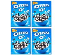 Italian Gourmet E.R. Lot de 4 céréales Oreo O's Céréales au goût de cacao et de vanille enrichies en vitamines et en fer 350 g de céréales comme petit déjeuner ou collation entre les deux