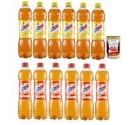 Italian Gourmet Estathé Assortiment Thé Glacé Italien Citron & Pêche (Limone + Pesca) - Pack 12x 1,5 L (18 L Total) - 6 Citron + 6 Pêche - Boisson au Thé Infusé, Sans Gluten + Italian Gourmet Polpa
