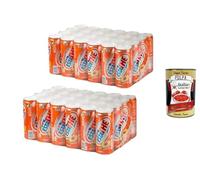 Italian Gourmet Estathé Pêche Ferrero Original - 48x Canettes 330 ml - Thé Glacé Italien Saveur Pêche - Boisson Rafraîchissante Sans Gluten - Pack Maxi Format Familial + Italian Gourmet Polpa