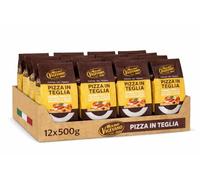 Italian Gourmet Farine Pizza in Teglia Type 0 12 x 500 g, Farine Italienne pour Pizza en Plaque, avec Germe de Blé Vital, Idéale pour Pâtes à Haute Hydratation, Total 6 kg + Italian Gourmet Polpa