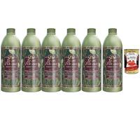 Italian Gourmet Forest Ritual Crème de bain 6 x 500 ml Nénuphar et bois + | Forest Ritual Lot de 6 crèmes de bain aromatiques de 500 ml avec nénuphar blanc et bois de hinoki, 3 l au total + pulpe