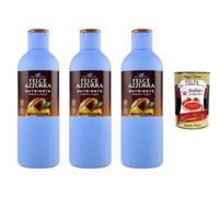 Italian Gourmet Gel de bain et douche Ambre et argan 3 x 650 ml 1,95 l + | 3 x 650 ml de gel douche et bain nourrissant avec ambre et argan, un total de 1,95 l pour un soin régulier du corps + Italian