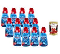 Italian Gourmet Gel lave-vaisselle tout en 1 12 x 600 ml Gel pour lave-vaisselle Forte élimination des graisses Formule rapidement soluble pour de courts programmes Eco Nettoyage brillant Grand paquet