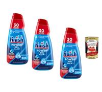 Italian Gourmet Gel lave-vaisselle tout en 1 3 x 600 ml Gel pour lave-vaisselle Forte élimination des graisses Formule à dissolution rapide Nettoyage brillant Programmes Eco courts + Italian Gourmet