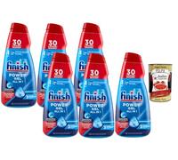 Italian Gourmet Gel lave-vaisselle tout en 1 6 x 600 ml Gel pour lave-vaisselle Forte élimination des graisses Formule rapide à dissolution rapide pour programmes Eco courts Nettoyage brillant Pack de