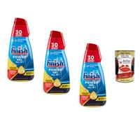 Italian Gourmet Gel lave-vaisselle tout en 1 citron 3 x 600 ml Gel pour lave-vaisselle Forte élimination des graisses Formule rapidement soluble pour de courts programmes Eco Nettoyage brillant +