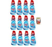 Italian Gourmet Gel lave-vaisselle tout en 1 Max 12 x 600 ml Gel pour lave-vaisselle Forte élimination des graisses Formule à dissolution rapide Nettoyage brillant Programmes Eco courts Pack en vrac +