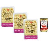 Italian Gourmet Bundle Gnocchi de Pommes de Terre Sans Gluten 10 x 400 g, Gnocchi Italiens Vegan, Préparation Rapide en 2 Minutes, Idéal avec Sauce Tomate Pesto Beurre Sauge + Italian Gourmet Polpa