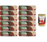 Italian Gourmet Gran Cereale Biscuits Complets 12x 230g - Biscuits Petit Déjeuner Riches en Fibres, Snack Croquant pour Café, Thé et Yaourt, Format Économie Familial + Italian Gourmet Polpa