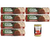 Italian Gourmet Gran Cereale Biscuits Italiens Chocolat Noir & Noisettes - Cookies céréales complètes riches en fibres, snack gourmand, idéal petit-déjeuner & goûter 6 x 230 g + Italian Gourmet Polpa