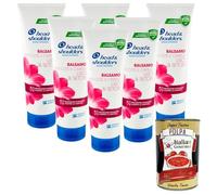Italian Gourmet H&S Balsamo Antiforfora Lot de 6 après-shampoings anti-pelliculaires Capelli Lisci e Setosi 6 x 220 ml + Italian Gourmet Polpa 400 g