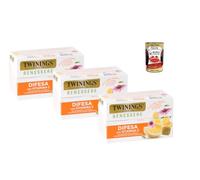 Italian Gourmet Infusion Bien-Être Défense à la Vitamine C 3 x 18 Sachets de 2 g - Citron, Gingembre et Échinacée - Tisane Sans Caféine + Italian Gourmet Pulpe de Tomates Italiennes 400 g